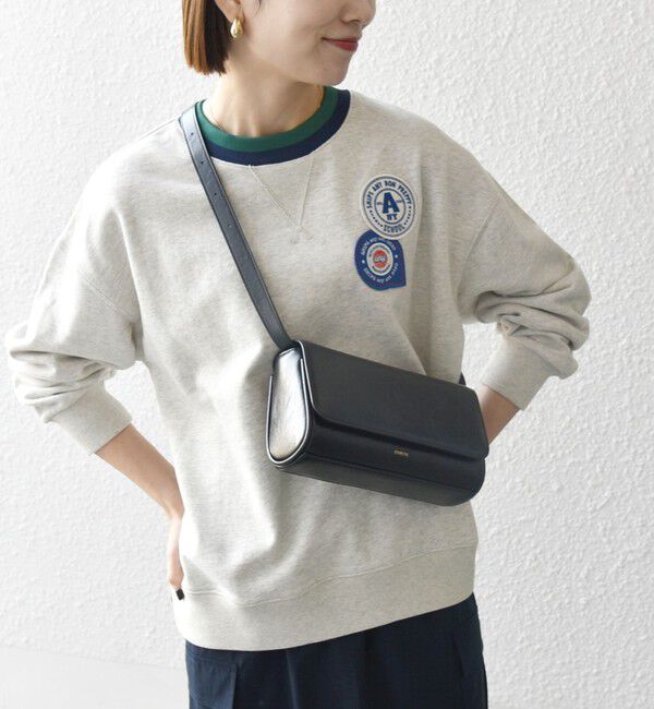 SHIPS any「SHIPS any:〈洗濯機可能〉USAコットン 裏毛 ワッペン ライン スウェット」|スウェット・ジャージ|