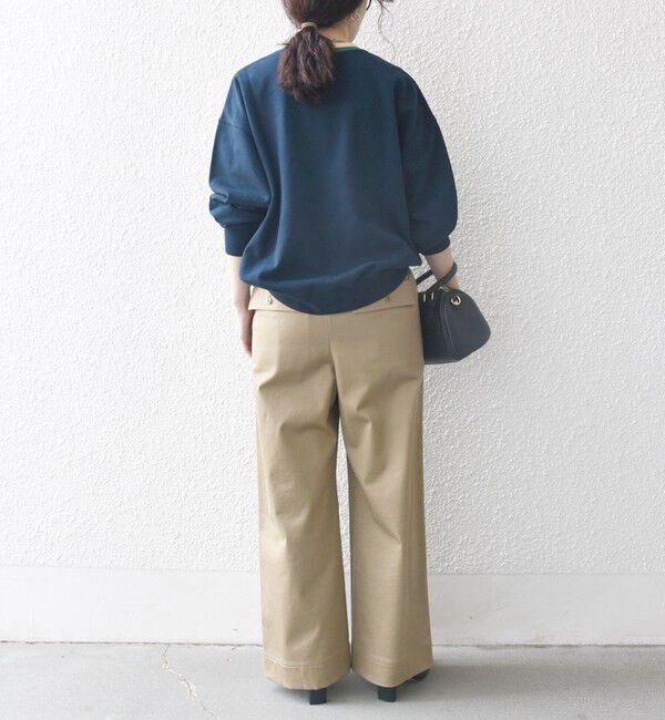 SHIPS any「SHIPS any:〈洗濯機可能〉USAコットン 裏毛 ワッペン ライン スウェット」|スウェット・ジャージ|