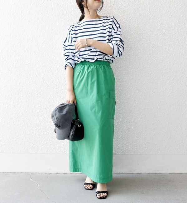 SHIPS any「SHIPS any:〈洗濯機可能〉タイプライター イージー カーゴ タイト スカート」|スカート|