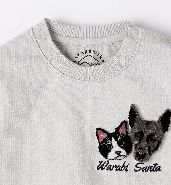 SHIPS Colors 「さかがみ家&times;SHIPS KIDS:80～130cm / コラボ 刺繍 Tシャツ◇」|Tシャツ・カットソー|