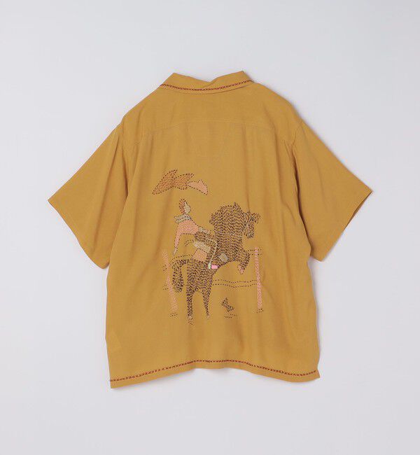 SHIPS「RAJAT: ハンド エンブロイダリー バック ショートスリーブ シャツ」|シャツ・ブラウス|