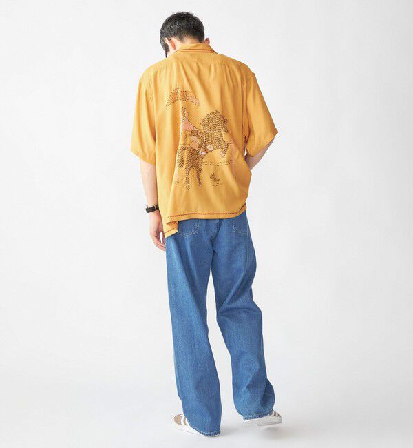 SHIPS「RAJAT: ハンド エンブロイダリー バック ショートスリーブ シャツ」|シャツ・ブラウス|