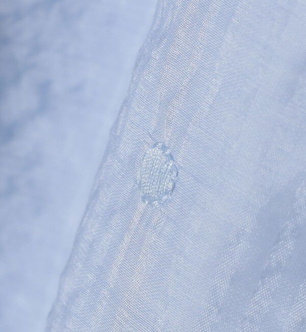 SHIPS any「《追加予約》【WEB限定】SHIPS any:〈手洗い可能〉シアー ドット レギュラーカラー ギャザー シャツ」|シャツ・ブラウス|