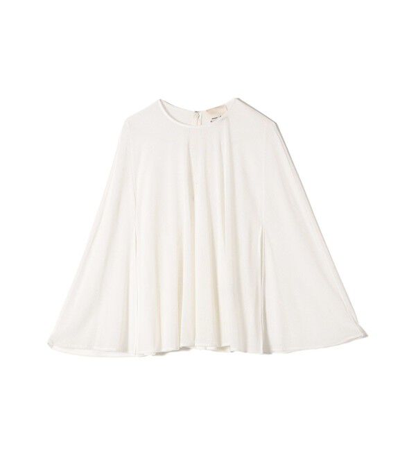 SHIPS for women「troisiemeCHACO:〈洗濯機可能〉シアー ケープ ブラウス」|シャツ・ブラウス|