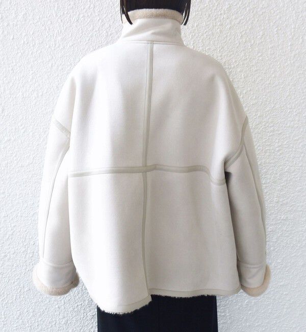 SHIPS for women「フェイク ムートン ジップ コート」|その他|