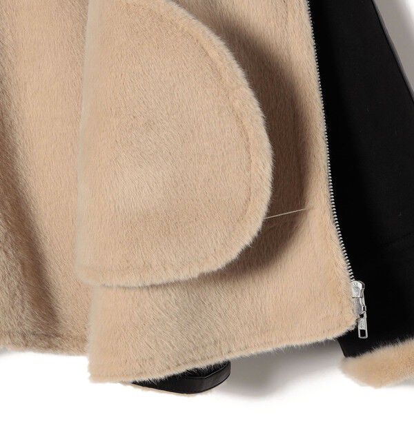 SHIPS for women「フェイク ムートン ジップ コート」|その他|