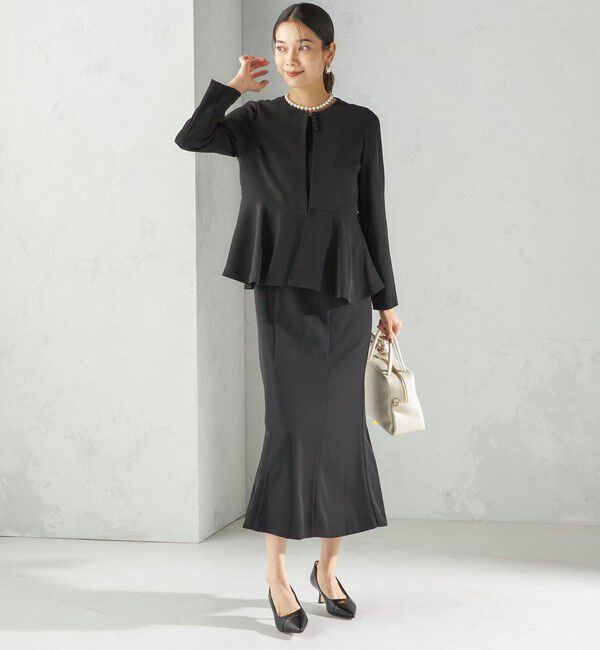 SHIPS for women「Kaene:フレア ジャケット ワンピース（セレモニー対応可）」|ワンピース|
