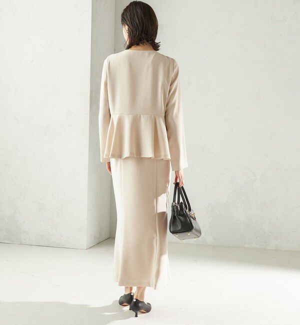 SHIPS for women「Kaene:フレア ジャケット ワンピース（セレモニー対応可）」|ワンピース|