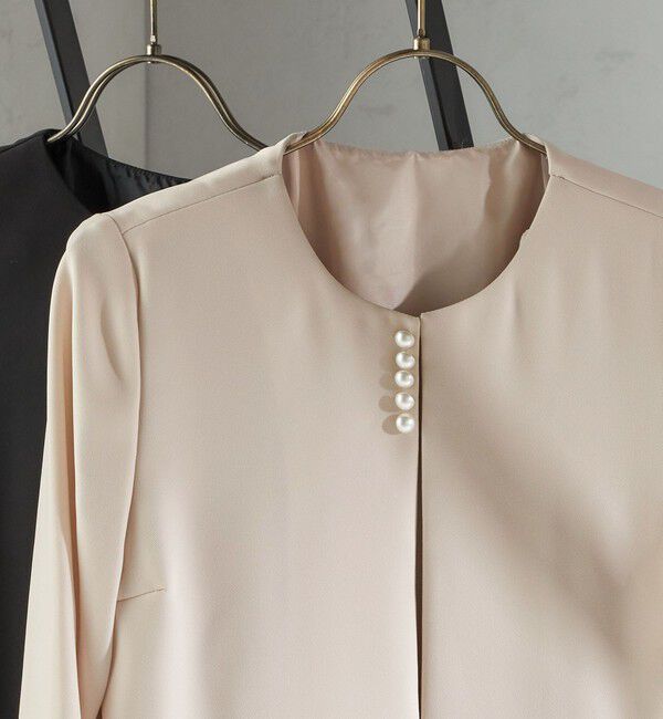 SHIPS for women「Kaene:フレア ジャケット ワンピース（セレモニー対応可）」|ワンピース|