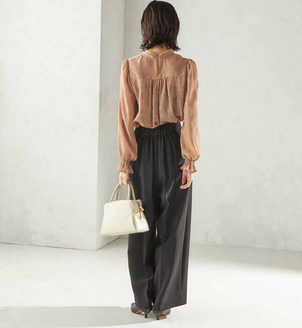 SHIPS for women「【SHIPS別注】troisiemeCHACO: 〈手洗い可能〉2WAY シアー タイ ブラウス（セレモニー対応可）」|シャツ・ブラウス|