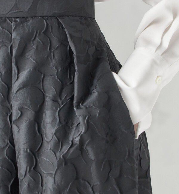 SHIPS for women「〈手洗い可能〉膨れ ジャカード タック フレア スカート」|スカート|