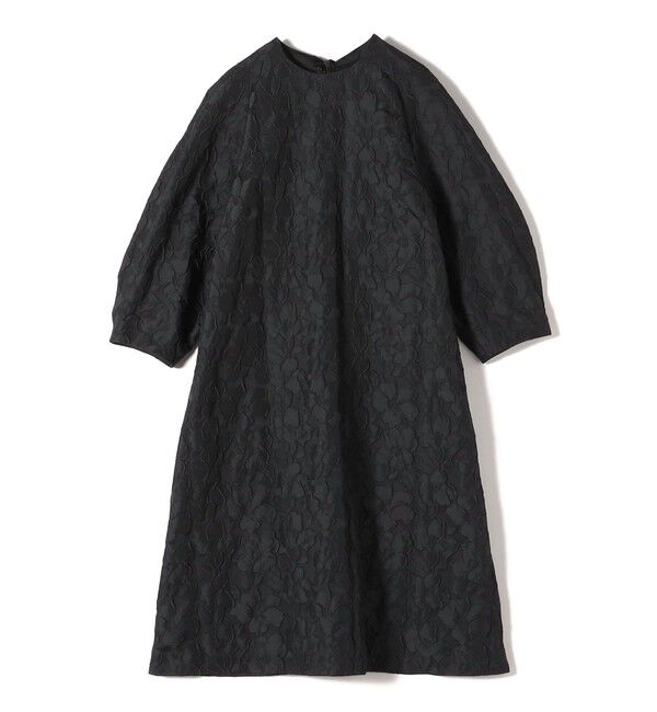 SHIPS for women「〈手洗い可能〉膨れ ジャカード バックタイ フレア ワンピース」|ワンピース|