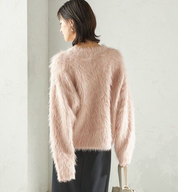 SHIPS for women「〈手洗い可能〉シャギー ファー クルーネック プルオーバー」|ニット・セーター|