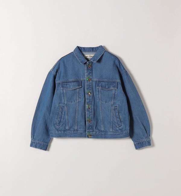 SHIPS any「bon_meur:〈洗濯機可能〉ビジュー ルーズ デニム ジャケット」|デニムジャケット|