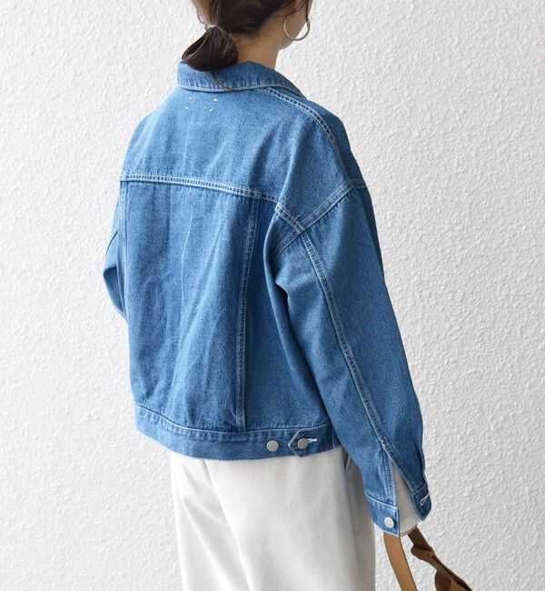 SHIPS any「bon_meur:〈洗濯機可能〉ビジュー ルーズ デニム ジャケット」|デニムジャケット|