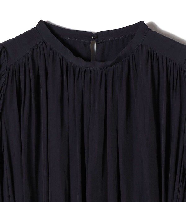 SHIPS for women「〈手洗い可能〉カッセン ギャザー ベルト付き 長袖 ワンピース」|ワンピース|