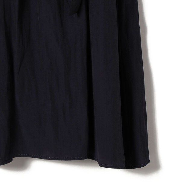 SHIPS for women「〈手洗い可能〉カッセン ギャザー ベルト付き 長袖 ワンピース」|ワンピース|