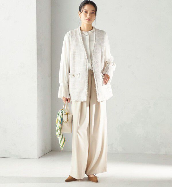 SHIPS for women「〈手洗い可能〉プリーツ 袖 デザイン ブラウス」|シャツ・ブラウス|