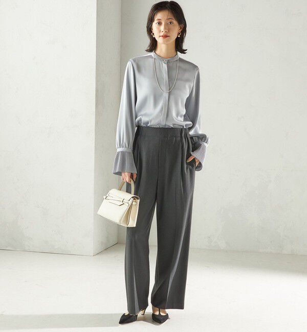 SHIPS for women「〈手洗い可能〉プリーツ 袖 デザイン ブラウス」|シャツ・ブラウス|