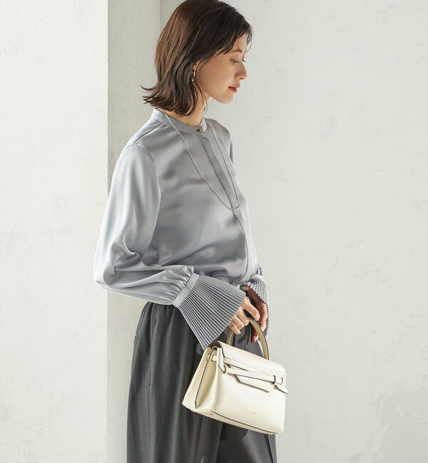 SHIPS for women「〈手洗い可能〉プリーツ 袖 デザイン ブラウス」|シャツ・ブラウス|