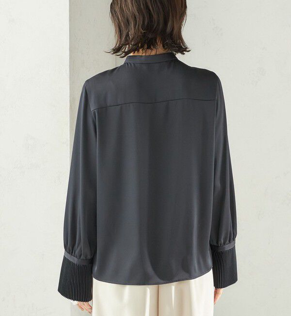 SHIPS for women「〈手洗い可能〉プリーツ 袖 デザイン ブラウス」|シャツ・ブラウス|