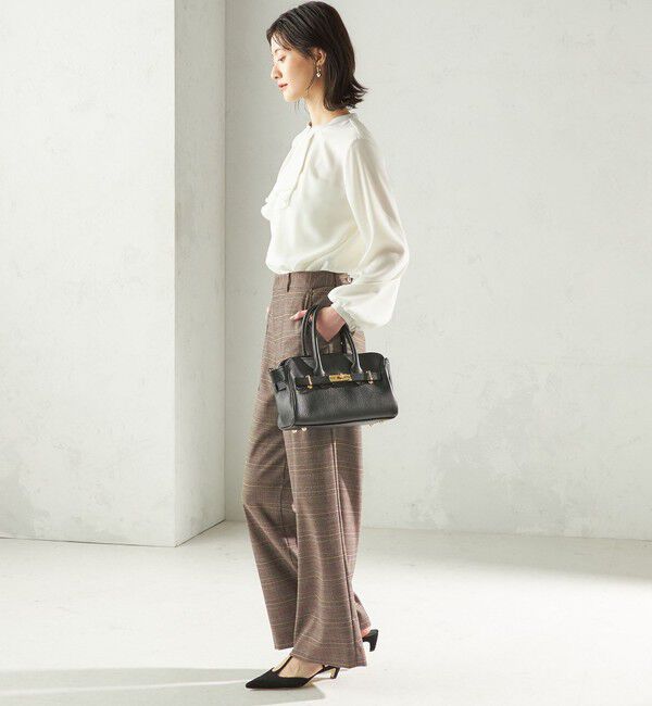 SHIPS for women「〈手洗い可能〉フロント タイ メロー 長袖 ブラウス」|シャツ・ブラウス|