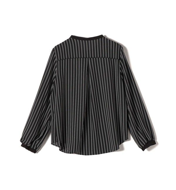 SHIPS for women「〈手洗い可能〉フロント タイ メロー 長袖 ブラウス」|シャツ・ブラウス|