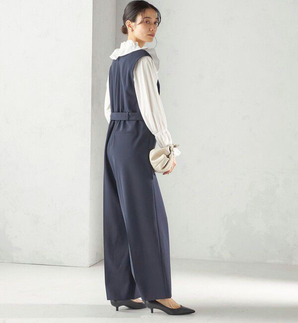 SHIPS for women「《予約》〈撥水加工 / UVカット〉タフタ フリルカラー キャンディースリーブ ブラウス（セレモニー対応可）」|シャツ・ブラウス|