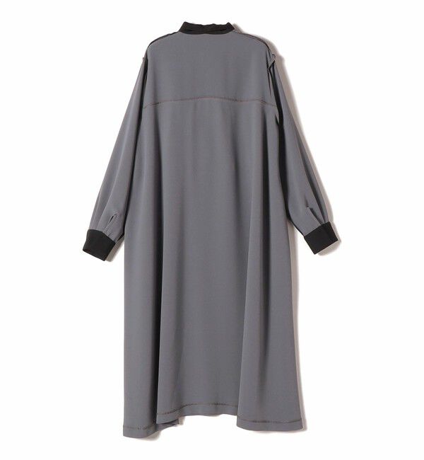 SHIPS for women「〈洗濯機可能〉ライト ダブルクロス バックフリル Aライン ワンピース（セレモニー対応可）」|ワンピース|