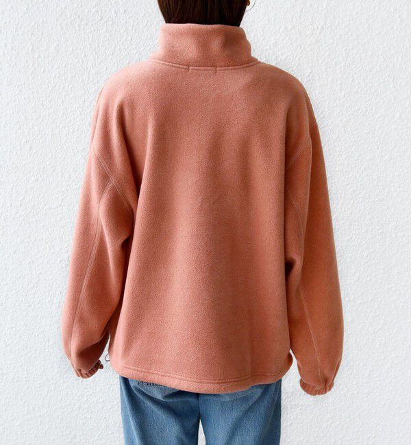 SHIPS for women「〈洗濯機可能〉フリース 裾 ドロスト ハーフ ジップ プルオーバー」|Tシャツ・カットソー|