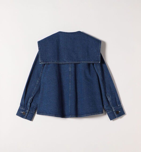 quaranciel「quaranciel:〈洗濯機可能〉セーラーカラー デニム ブルゾン」|デニムジャケット|