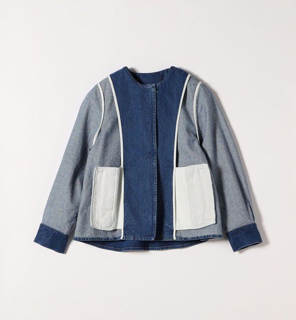 quaranciel「quaranciel:〈洗濯機可能〉セーラーカラー デニム ブルゾン」|デニムジャケット|