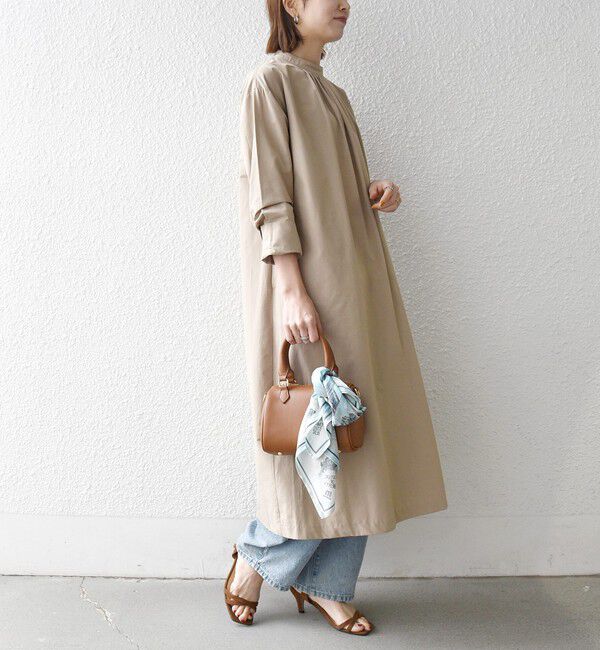 SHIPS any「SHIPS any:〈洗濯機可能〉タイプライター ボウタイ リボン シャツ ワンピース」|ワンピース|