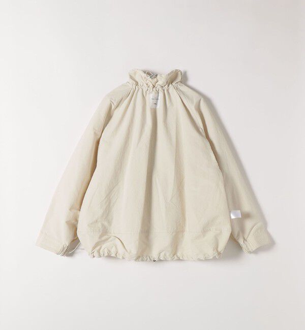 SHIPS any「《予約》SHIPS any:〈洗濯機可能〉ナイロン タスラン ギャザー スタンドカラー ブルゾン」|ブルゾン・スタジャン|