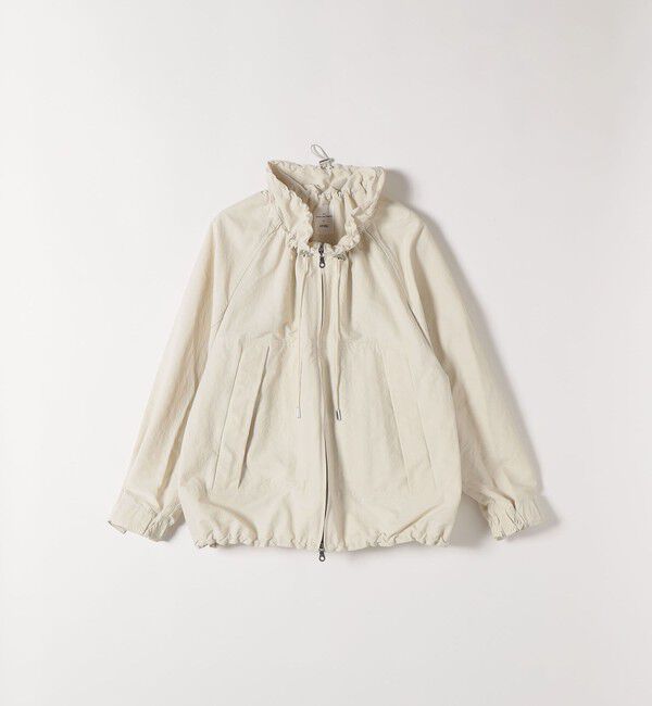 SHIPS any「《予約》SHIPS any:〈洗濯機可能〉ナイロン タスラン ギャザー スタンドカラー ブルゾン」|ブルゾン・スタジャン|