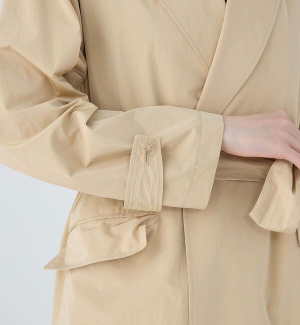 MACPHEE「ウォーターレぺレントタフタ ベルテッドコート」|チェスターコート|