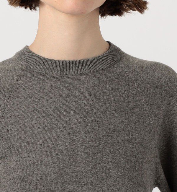 MACPHEE「ファブリックコンビ クルーネックプルオーバー」|ニット・セーター|