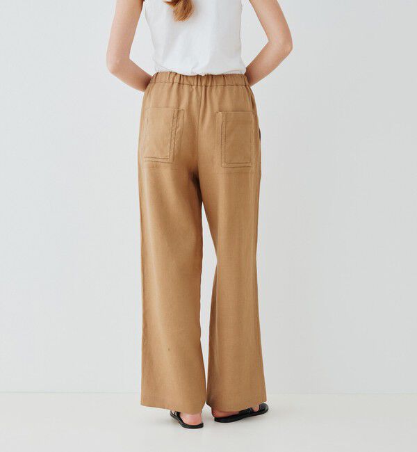 GALERIE VIE「リブコンビフレンチリネン ワイドイージーパンツ」|その他|