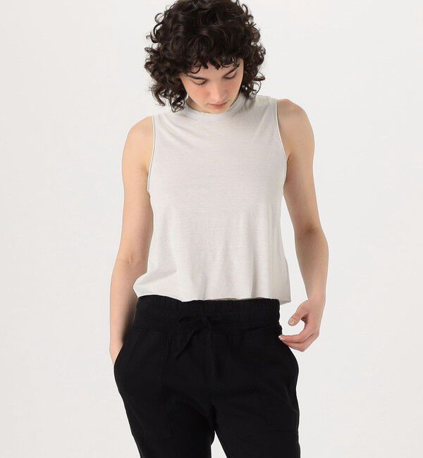 JAMES PERSE「コットンリネンシルク スリーブレスプルオーバー WNMJ3148」|タンクトップ|