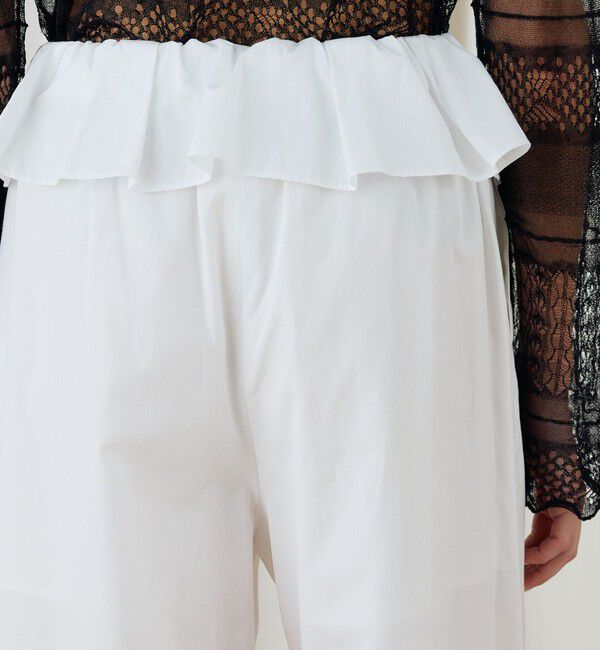 DES PRES「コットンタイプライターフレアパンツ」|チノ|