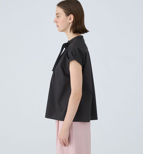 Ballsey「プロセスドコットン ピンタックフレンチスリーブブラウス」|シャツ・ブラウス|