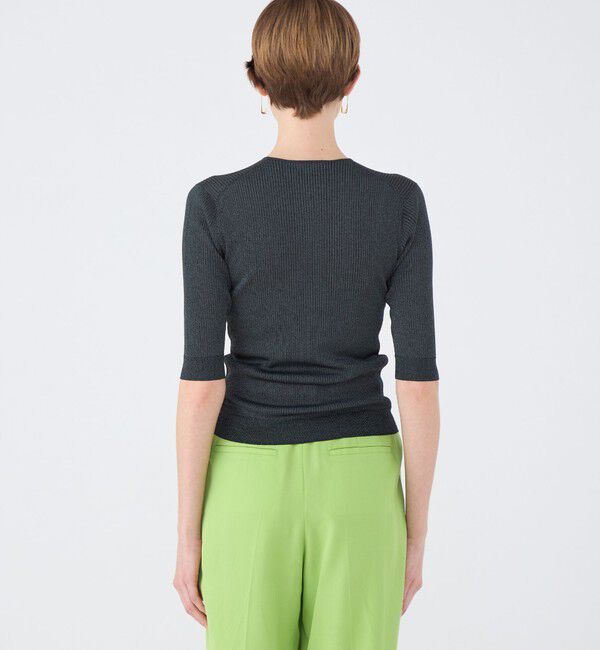 Ballsey「マーセライズドコットン クルーネックカーディガン」|カーディガン|