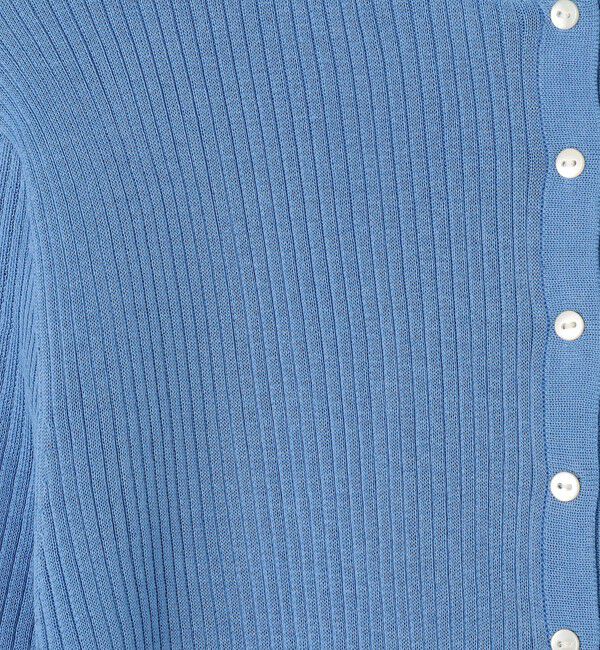 Ballsey「マーセライズドコットン クルーネックカーディガン」|カーディガン|