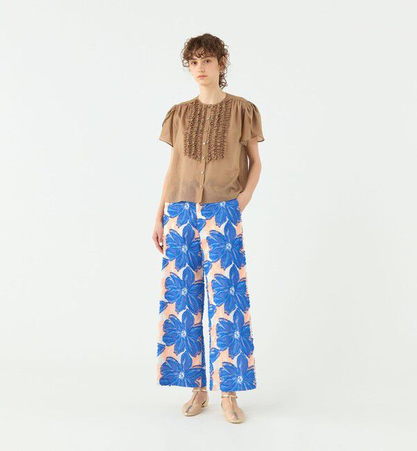 TOMORROWLAND collection「プルメリアジャカード ワイドストレートパンツ」|その他|