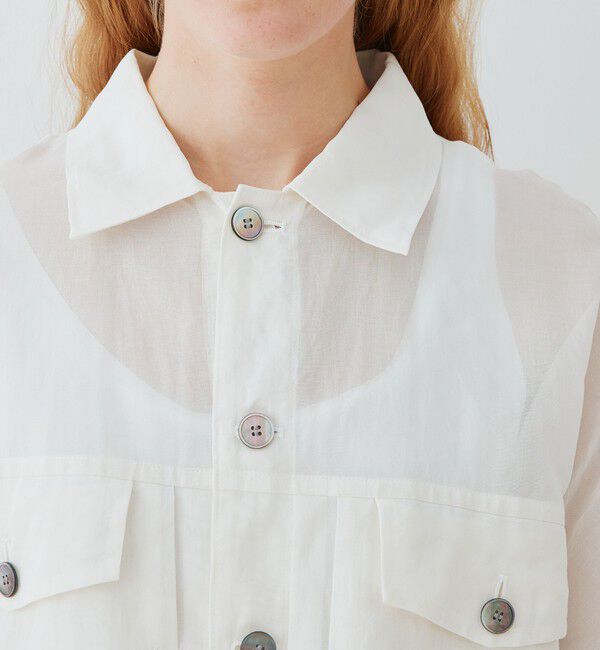 GALERIE VIE「コットンボイルワッシャー 2タックジャケット」|ブルゾン・スタジャン|