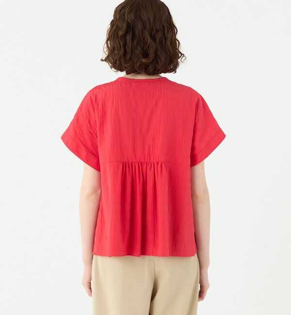 Ballsey「ボーダーサッカー サックブラウス」|シャツ・ブラウス|