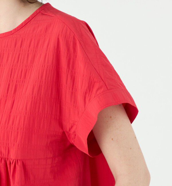 Ballsey「ボーダーサッカー サックブラウス」|シャツ・ブラウス|