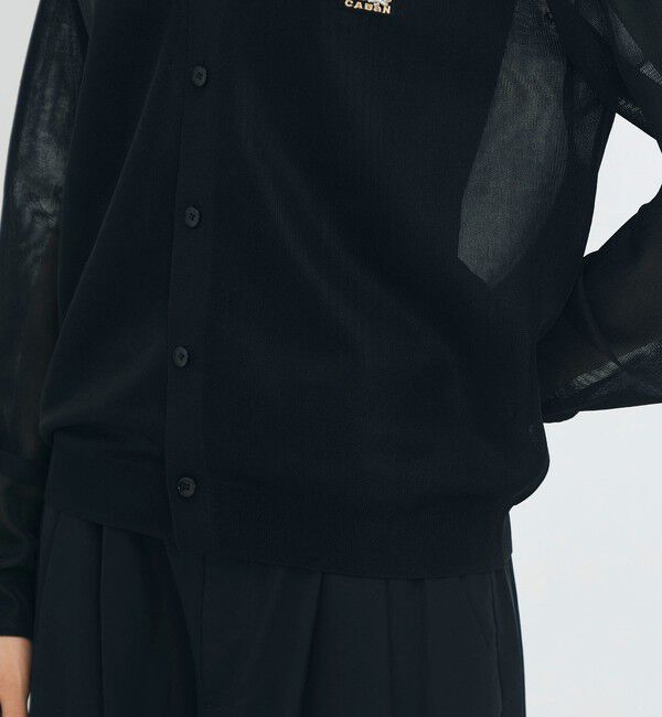 CABaN「シアーナイロン Vネックカーディガン」|ニット・セーター|