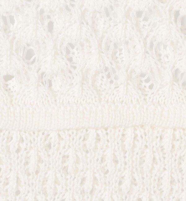 MACPHEE「レーシーギマ スリーブレスプルオーバー」|ニット・セーター|