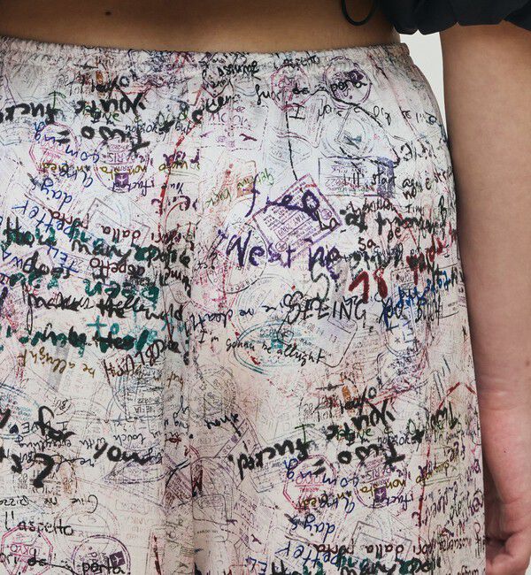 DES PRES「メッセージーウォールプリント リラックスパンツ」|その他|